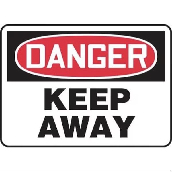 Accuform OSHA DANGER SAFETY SIGN KEEP AWAY FRMADM143VS FRMADM143VS - main